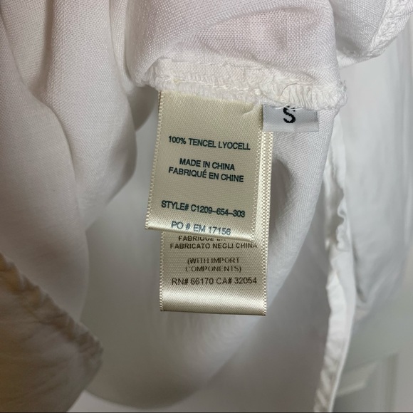 Cloth & Stone White Lace Up Blouse - Picture 6 of 8